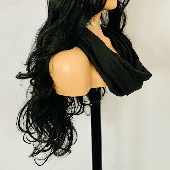 No Further Discount ☺️ Long Black “Put On & Go” Synthetic Wig for Daily Wear… - Picture 8 of 10